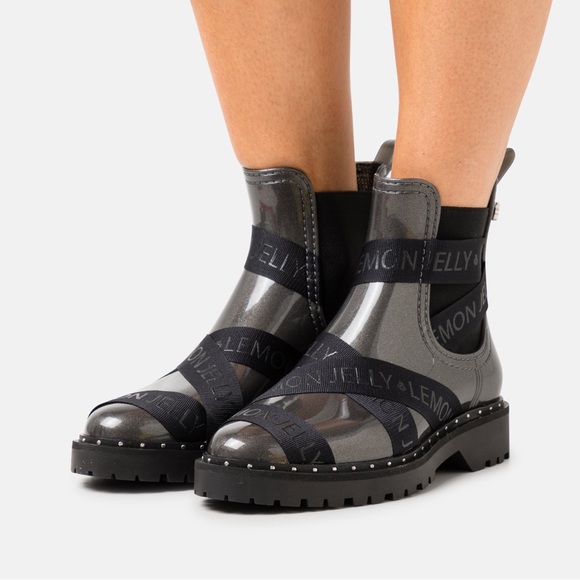 Lemon Jelly Shoes - ❤️❤️❤️Wellies LEMON JELLY Frankie metallic Dark Grey size 8 US ❤️❤️❤️